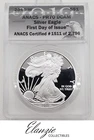 2019-W Proof American Silver Eagle First Day of Issue ANACS PR70