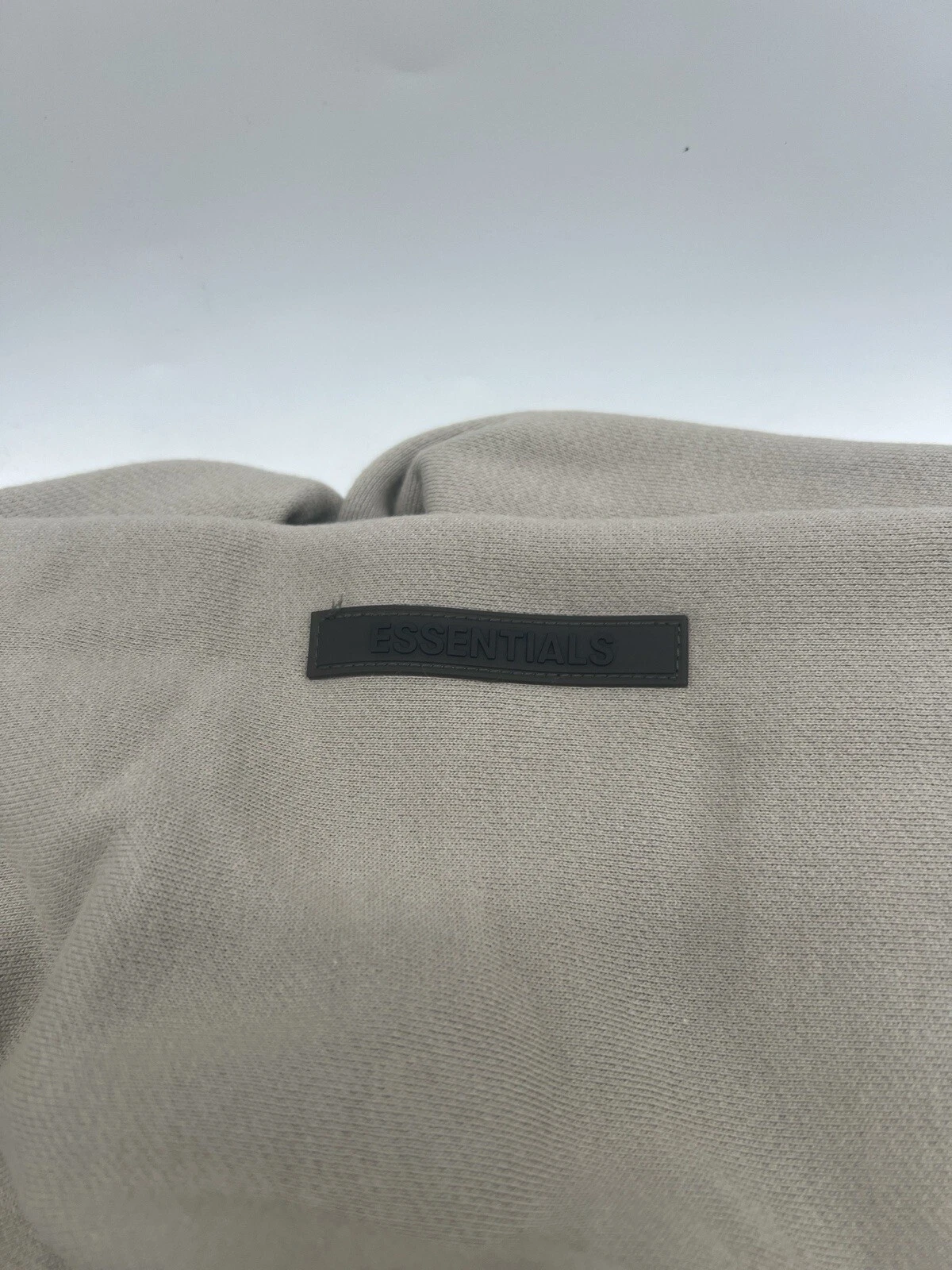 Felpa con cappuccio Essentials Fear Of God x SSENSE lino marrone taglia large nuova in borsa beige nebbia