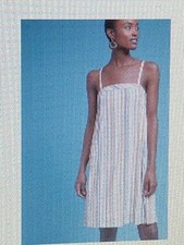 Anthropologie  ladies dress  talia striped   New  large  