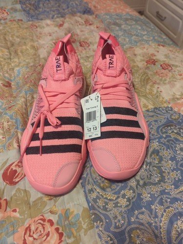 adidas Trae Young 2 Basketball Shoes Mens 12 Bliss Pink IE1667 New With Tags - Picture 1 of 8