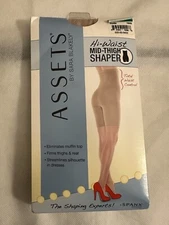 Assets by Sara Blakely Hi Waist Mid Thigh Shaper Nude Size 3 Spanx Women’s New