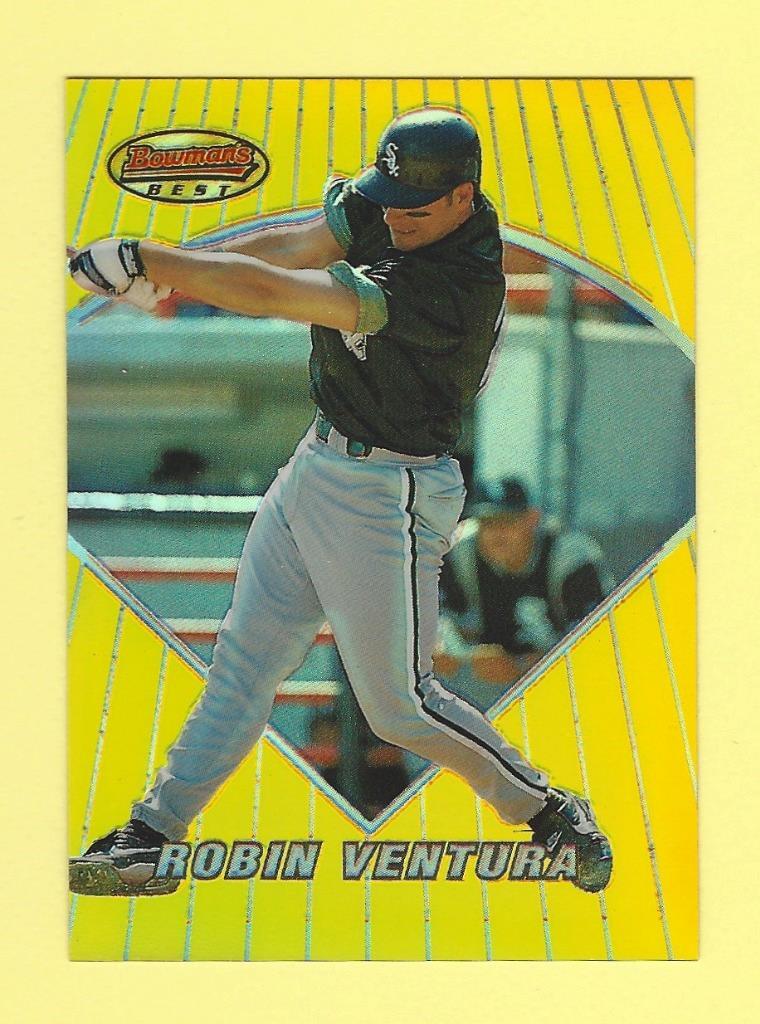1996 Bowman's Best Baseball Robin Ventura Card # 55 REFRACTOR FREE SHIPPING
