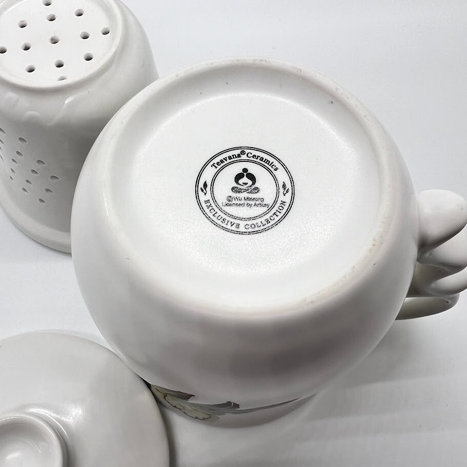 Teavana Tea Infuser Mug Cup w Tea Filter Wu Minrong Ceramics Artkey