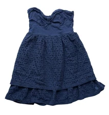 Abercrombie & Fitch Tube Top Sleeveless Y2K Junior Women's Size Small S Blue