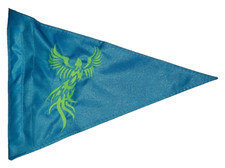 12"x18" TRIBAL PHOENIX Triangle FLAG Jeep UTV Trike Bikes ATV. Fits all whips