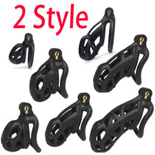 Black Cobra Resin Male Chastity Belt Cage Device 4 Rings 5 Types 3D A519 O-RING