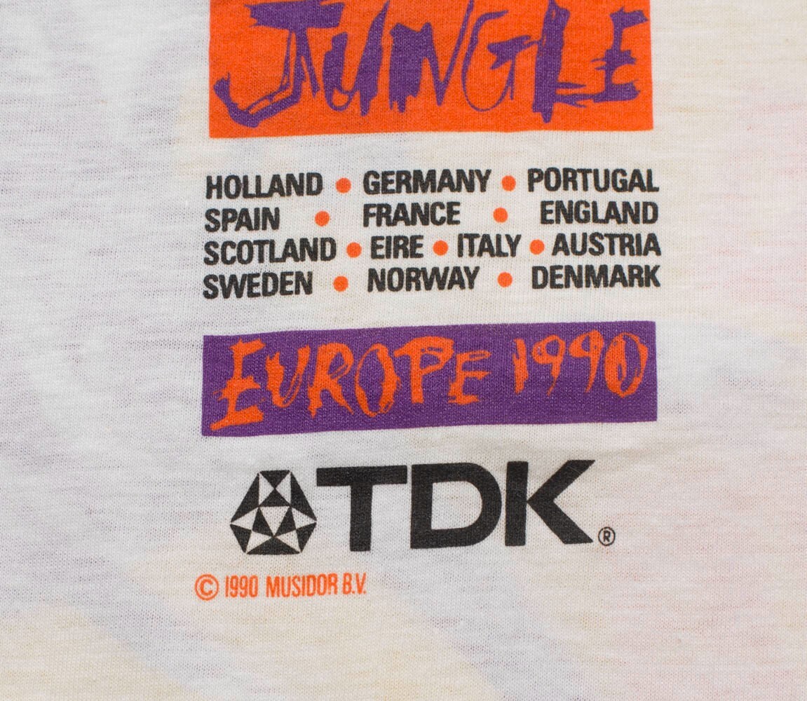 ROLLING STONES Urban Jungle EUROPE 1990 T-Shirt vtg original