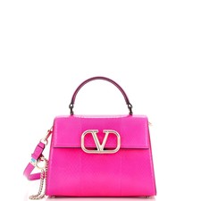 Valentino Garavani Vsling Top Handle Bag Snakeskin Small