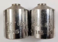 1/2" NPT WELD BOSS PIPE CAPS 6000# B16 SA105 18K PM (LOT OF 2)