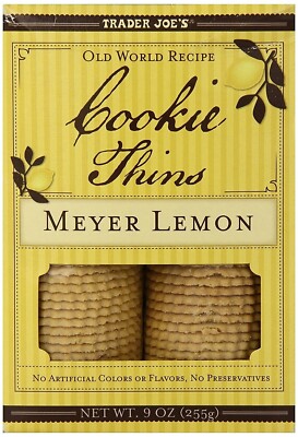 Trader Joe's Cookie Thins Meyer Lemon 9 oz Each | eBay