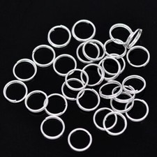 250 Split Rings 7MM High Quality Silver Plated 1.2mm Thick - J020