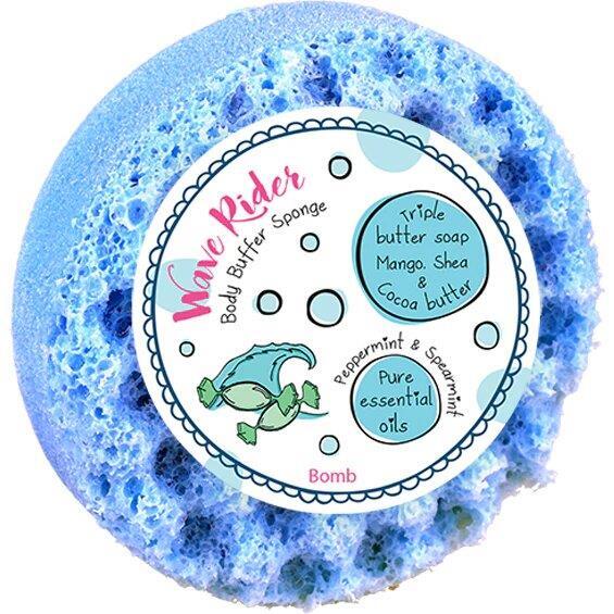 Soap Filled Sponge Exfoliating Moisturising Body Buffer Peppermint & Spearmint