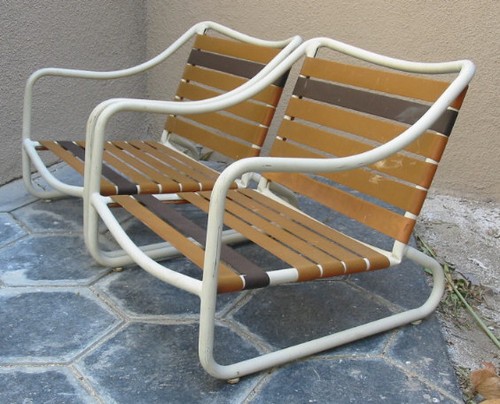Vintage Brown Jordan Patio Chairs Low 