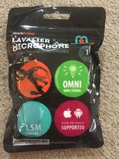 MIRACLE SOUND LAVALIER MICROPHONE FOR IPHONE AND SMARTPHONES NEW