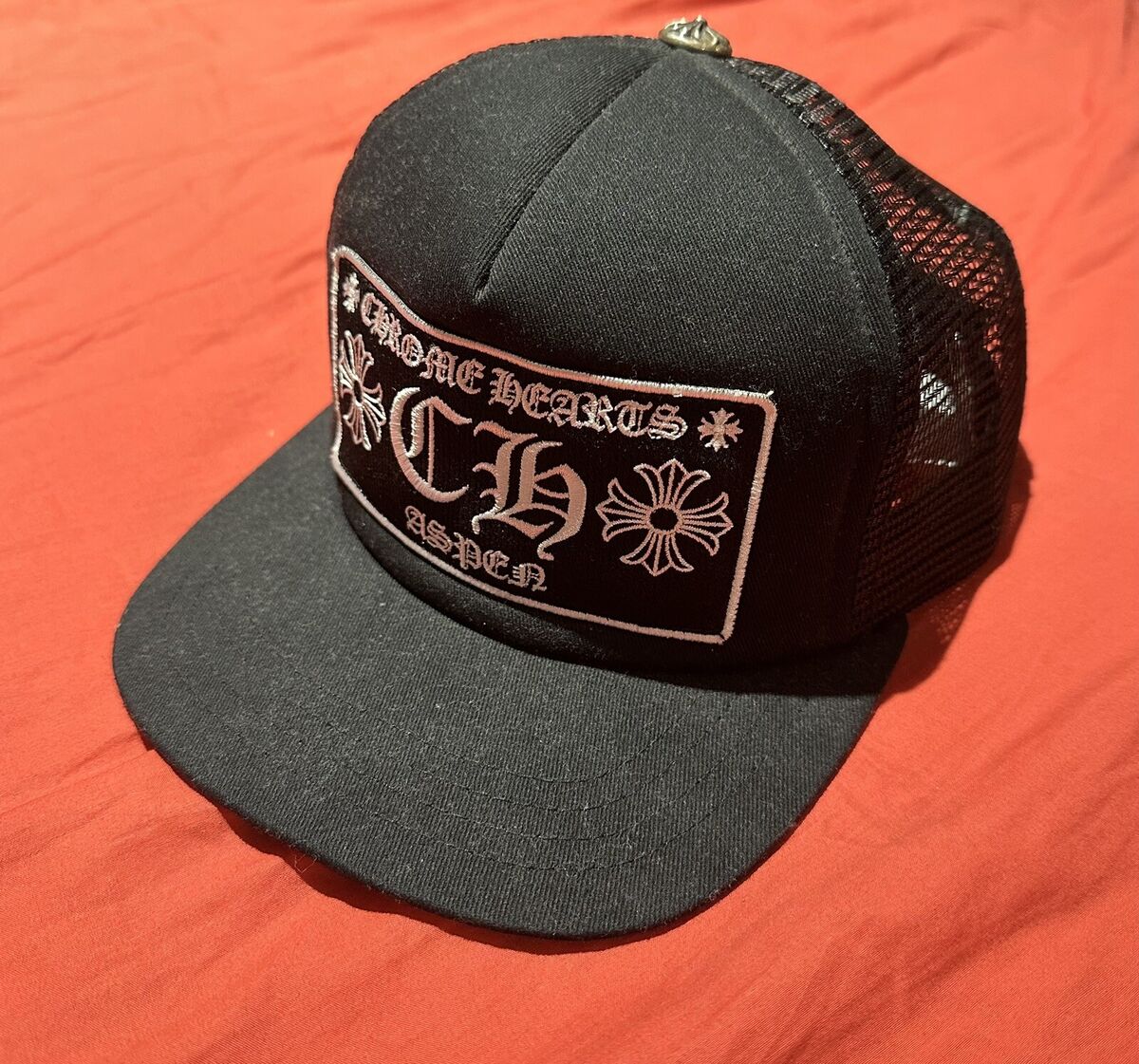Chrome Hearts CH Aspen Exclusive Trucker Hat Black | eBay Chrome Hearts CH Aspen Exclusive Trucker Hat Black | eBay