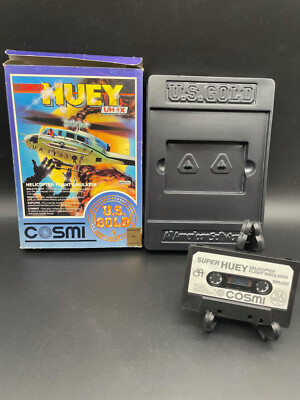 Super Huey UH-IX - US Gold / Cosmi - Commodore/C 64 - Tape / Kassette -TOP
