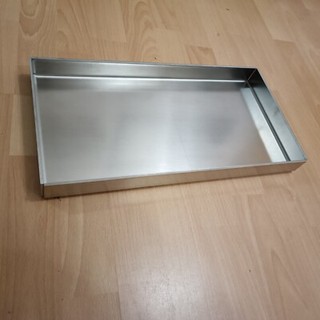 Hochwertige 4mm Edelstahl Grillwanne|Plancha|Grillplatte|ca. 30cm 21cm