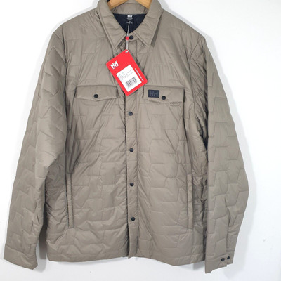 Helly Hansen Lifaloft insulator jacket mens lightweight beige size L BNWT