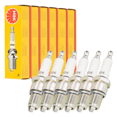 6x NGK 2412 BP7ES Zündkerze für MERCEDES /8 W114 W108 W109 W111 W112 W113 W198