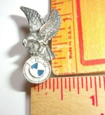 BMW pin vintage collectible old German motorcycle pinback biker vest memorabilia