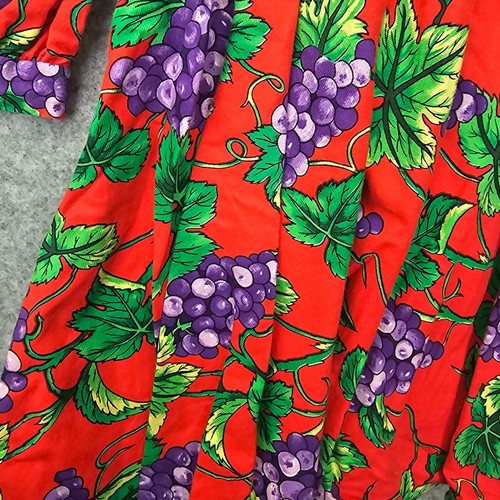 Vintage 80s PLUM PUDDING Dress Girls 4T Red Grape Holiday Cottage NEIMAN MARCUS - Picture 8 of 11