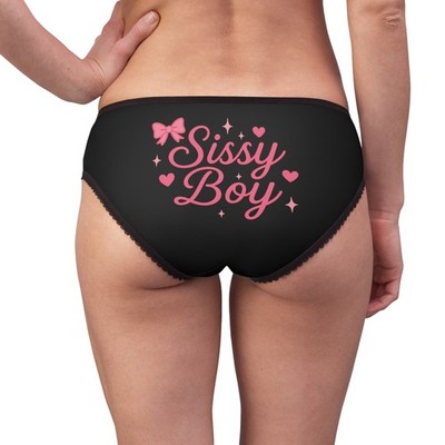 Sissy Boy Panty, Black Cute Lingerie, Femboy Underwear, Cross Dress, Sissy Boy
