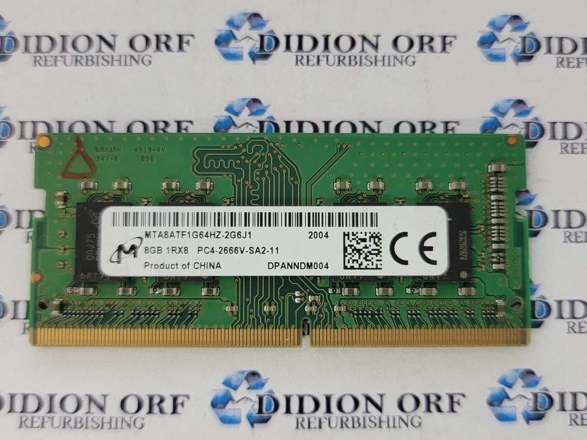 Micron PC4-21300 (DDR4-2666) Bus Speed Computer RAM 8 GB Capacity