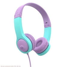 JBuddies Gen 2 Folding Kids Wired Headphones - Purple/Teal