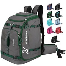 MORXPLOR Ski Boot Bag - 65L Padded, Waterproof Ski Travel Backpack for Gear ...