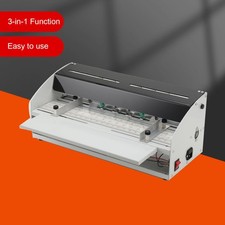 3-in-1 Electric Creasing Machine Paper Creaser Scorer Perforator Cutter 110V