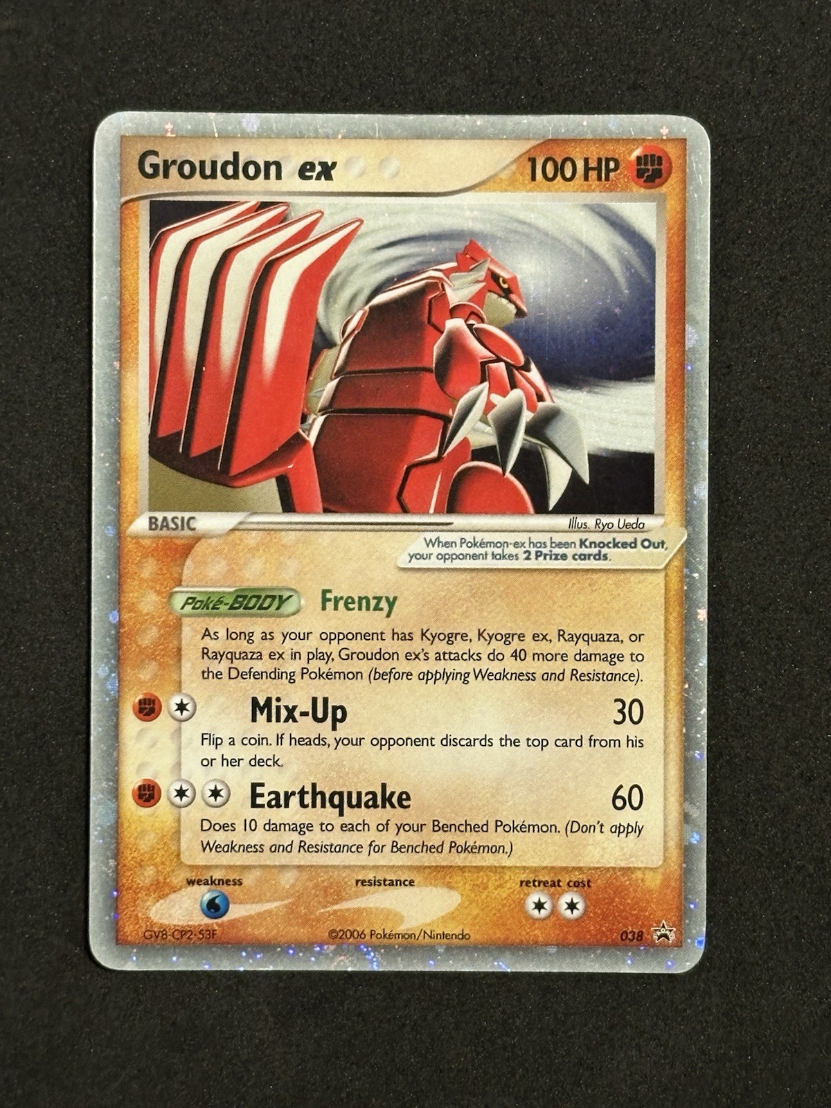 Pokemon Card - Groudon ex Nintendo Black Star Promos 038 Promo Holo