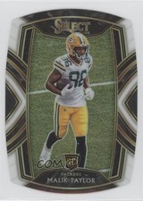 2020 Panini Select Club Level White Prizm Die-Cut Malik Taylor #282 10k8