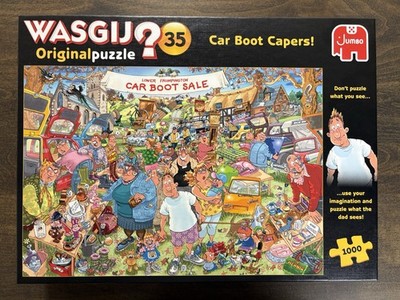 Wasgij 35 Original: Car Boot Capers!  1000 Piece Jigsaw Puzzle EUC/Complete!