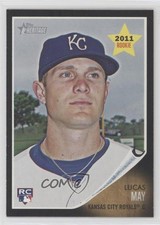 2011 Topps Heritage Chrome Retail Black Border Lucas May #C99 2k3