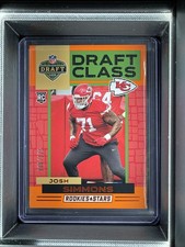 2025 Panini Rookies & Stars #12 Josh Simmons Draft Class Orange #/125