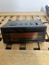 Vintage Westclox Digital Alarm Clock LED Display Black Model Starter 990995 8w
