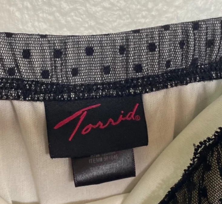 Vintage Torrid Whimigoth Dark Coquette Fairy Y2K Babydoll Mesh Overlay Black 3 - Image 3 of 4