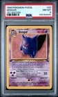 1999 POKEMON FOSSIL 1ST EDITION #20 GENGAR PSA 8