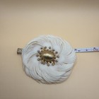 Napier Set Vintage Earring And Brooch Gold Tone And Resin Feathers 50-60s Estate — photo 3