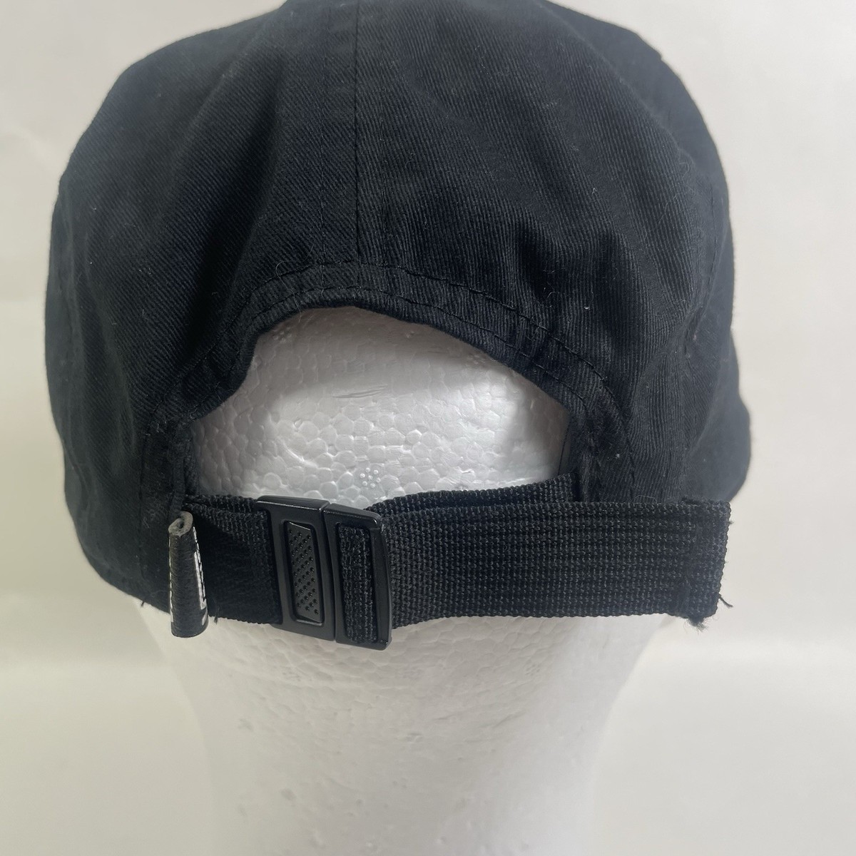 Vans Hat, 6-Panel Snapback, Faux Leather Logo Black View 4