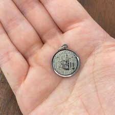 Vintage 925 Sterling Silver "Hearst Castle San Simeon CA" Pendant Bracelet Charm