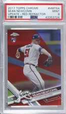 2017 Chrome Update Target Exclusive Red Refractor 4/25 Sean Newcomb PSA 9 8d2