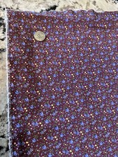 VTG Calico Flowers 17.5 X 43 Yd Cotton PREWASHED