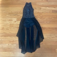 Weissman Women  s Black Lyrical Dance Sequin Costume Dress Size Small