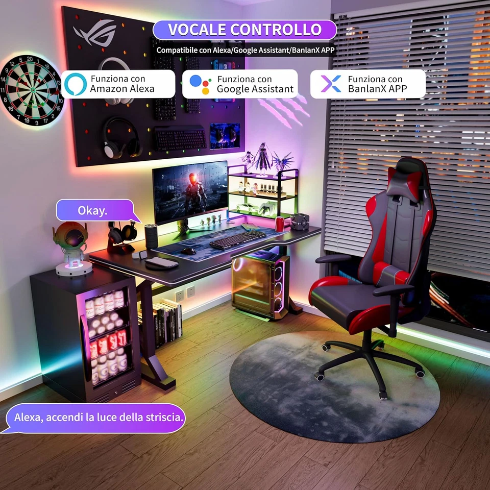 5V RGB Smart IC USB COB LED Striscia Pixel Indirizzabile,3M RGBIC Led Striscia C - Immagine 4 di 4