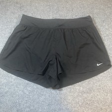 Women's Nike Solid Boardshort Swim Bottoms Athletic Shorts Black Size 1XL