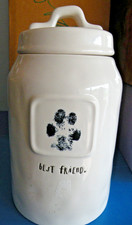 Rae Dunn Artisan Collection Best Friend Dog Treats Jar W Lid Canister 8" New L6