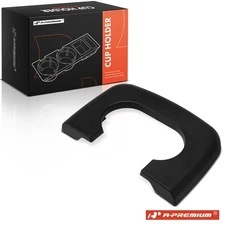 A-Premium Console Black Cup Holder Drink Armrest Pad Front for Ford F-150 97-03