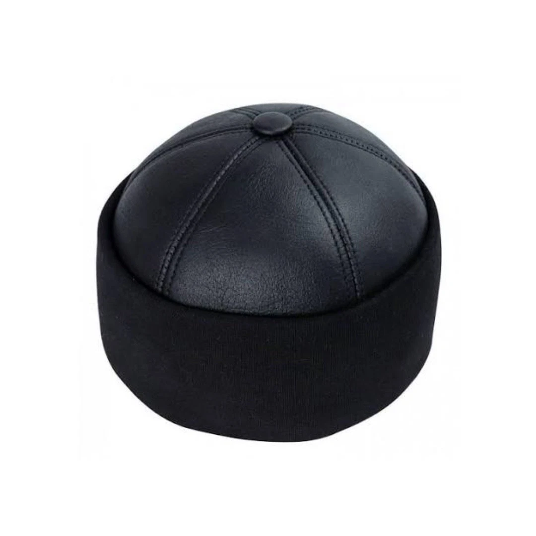 Handmade Sheepskin Fur Beanie Hat Black Tan – Real Shearling Leather Winter Cap
Opens in a new windo