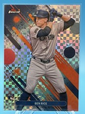 2025 Topps Finest Rookie Ben Rice #48 New York Yankees MLB Baseball Card